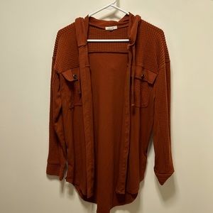 Hooded cardigan